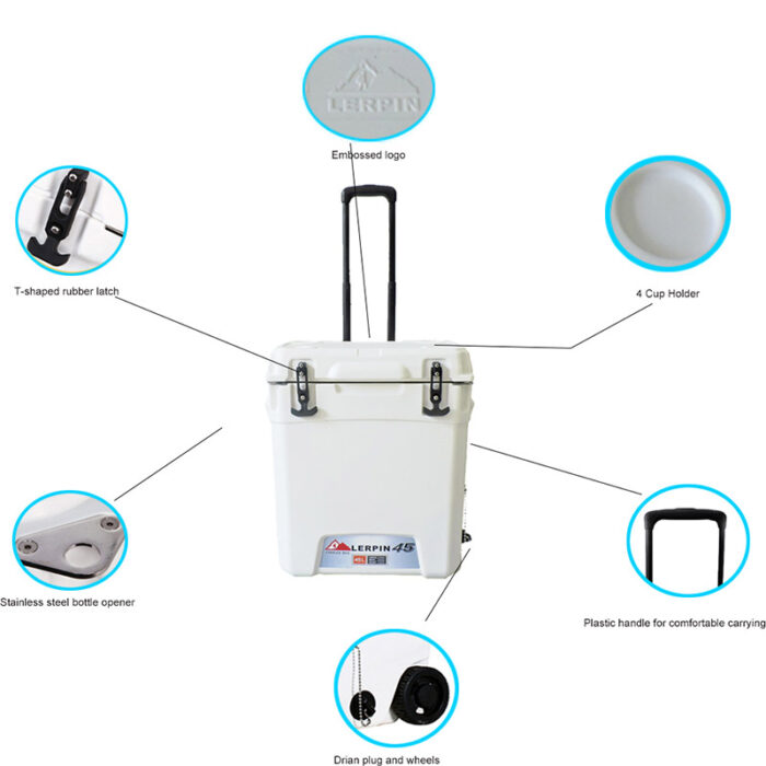 Lerpin Wheeled Trolly Cooler 45L - Image 5