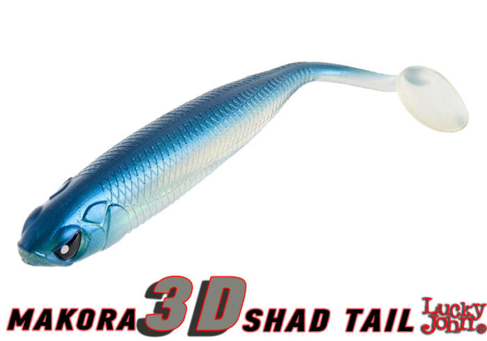 Lucky John 3D Makora Shad Tail 3" / 7,6cm