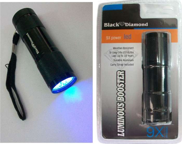 Φάκος UV 9LED για Τεχνητά δολώματα Black Diamond