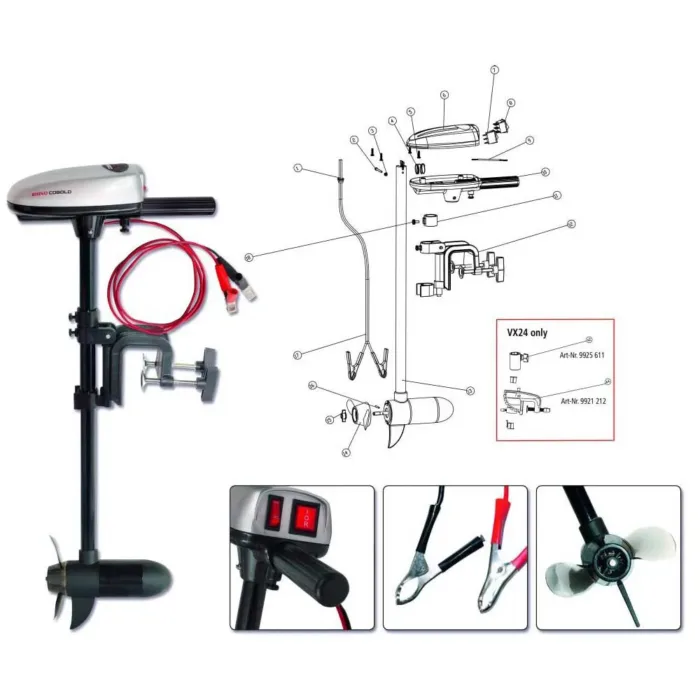 Rhino Cobold Outboard Motor VX18 - Image 2