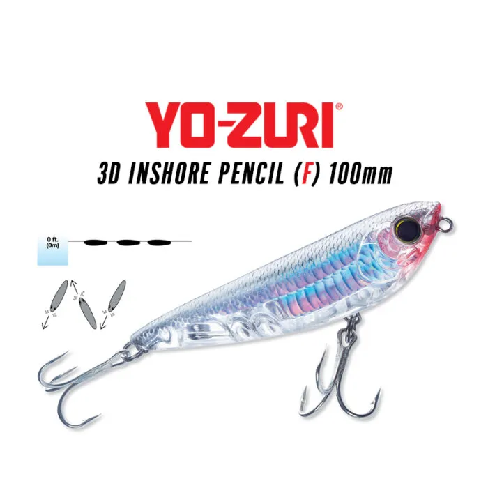 Yozuri 3D Inshore Pencil (F) 100mm