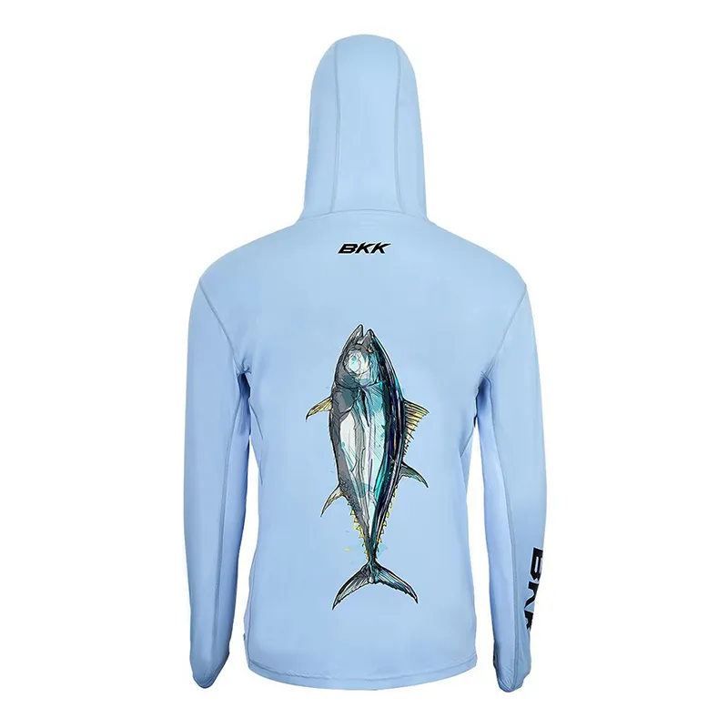 BKK Long Sleeve Performance Shirt Light Blue New (Tuna) 1 BKK Long Sleeve Performance Shirt Light Blue New (Tuna)